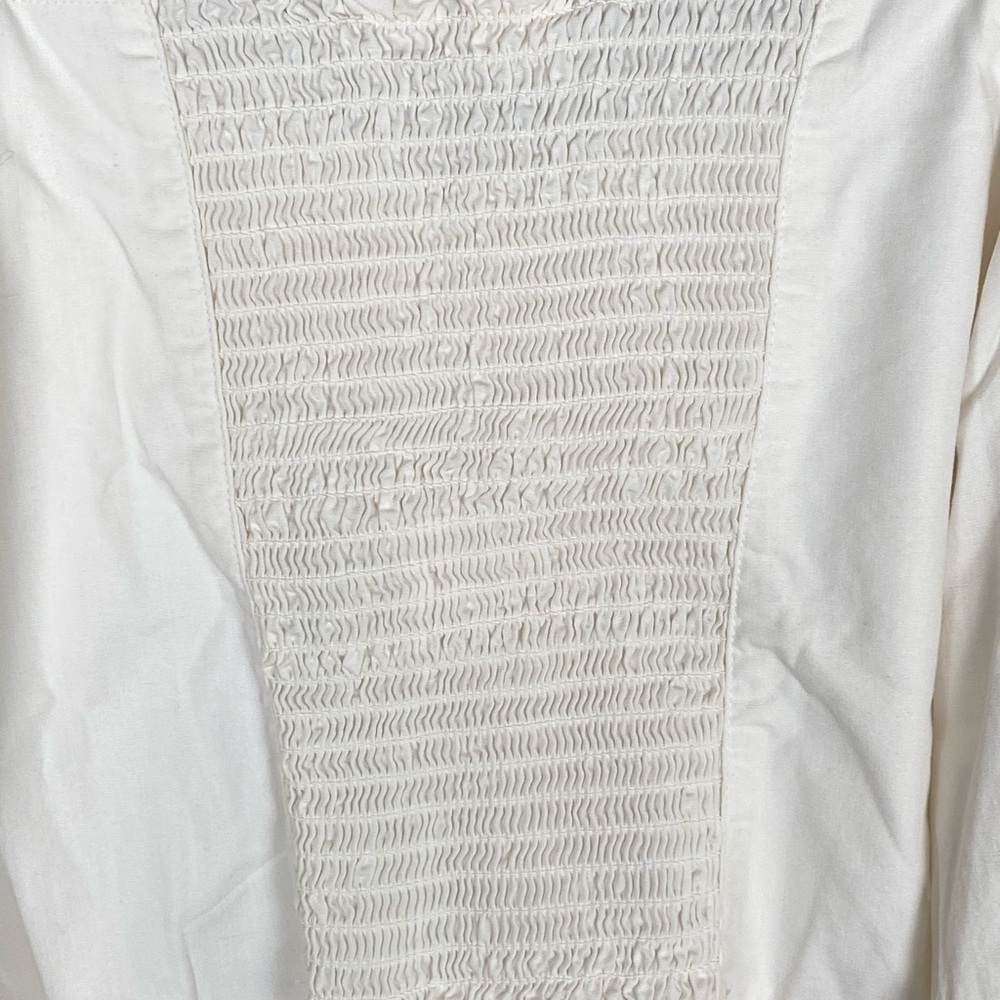 NWT LEVI’S Devin White Cropped Puff Sleeve Blouse Women Size Medium - Picture 12 of 12